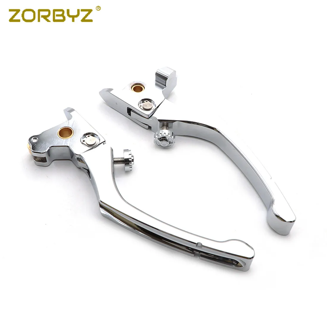 ZORBYZ Aluminun хромированный контрастный режущий регулятор сцепления тормозной рычаг Набор для Harley Electra Street Glide