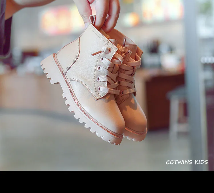 CCTWINS/детская обувь; коллекция года; осенние модные ботильоны; детская обувь из искусственной кожи; брендовые Ботинки martin для маленьких мальчиков и девочек; MB037