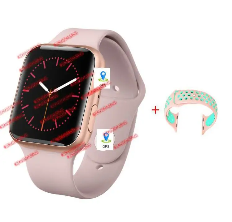 rose gold nk Умные часы IWO 11, умные часы для мужчин с gps 1:1, серия 44 мм, 5, умные часы, монитор сердечного ритма, напоминание о звонках, PK IWO 10 - Цвет: rose gold nk