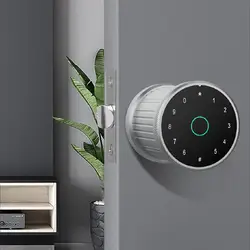 76yx graffiti cilindro bloqueio de código de impressão digital bluetooth escritório interior porta esférica bloqueio de senha de um clique anti roubo