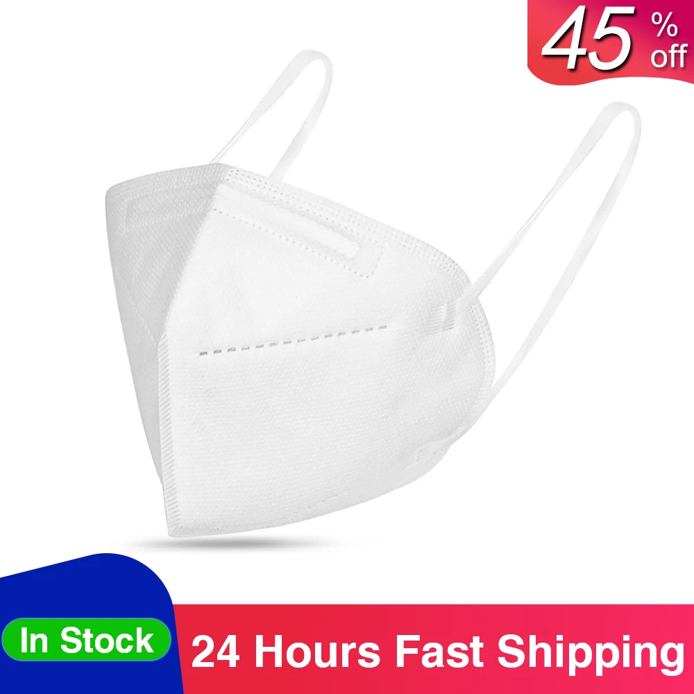 

50PCS Protective Mask Dustproof Anti-fog Breathable Mouth Face Masks 95% Filtration Respirator Masks Disposable Mask
