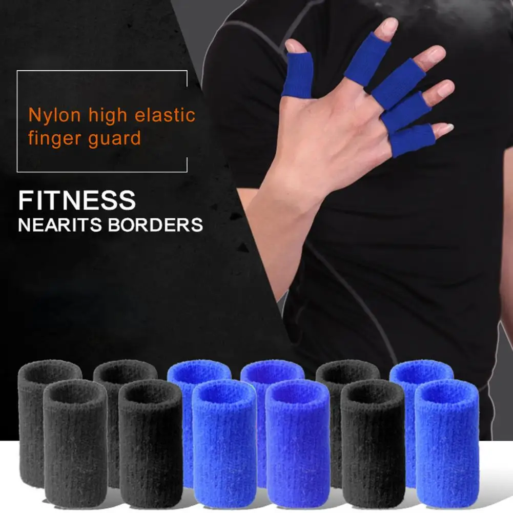 Finger Guard 5/10Pcs Outdoor Basketball Volleyball Finger Stretchy Sleeve Guards Thumb Protectors