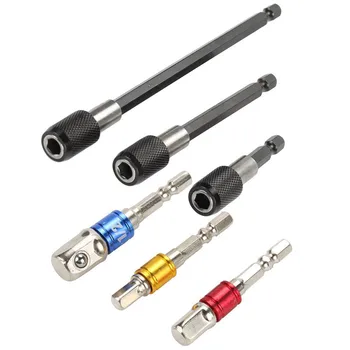 

Socket bit Extension Bar Hex Shank Adapter Drill Nut Driver Power Drill Bit Repair Tools Kit Set + Hex Quick Release Magnetic Sc