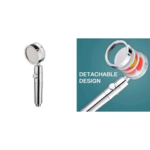 High Pressure Water Saving Spray Shower Heads Rotated Detachable Shower Head Bathroom Hand-Held Shower Head