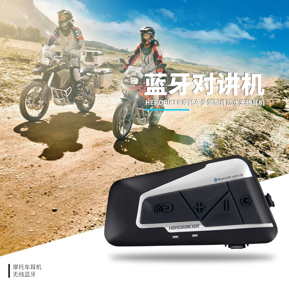 Herobiker мотоцикл Bluetooth шлем части домофон наушник водонепроницаемый беспроводной Bluetooth гарнитура