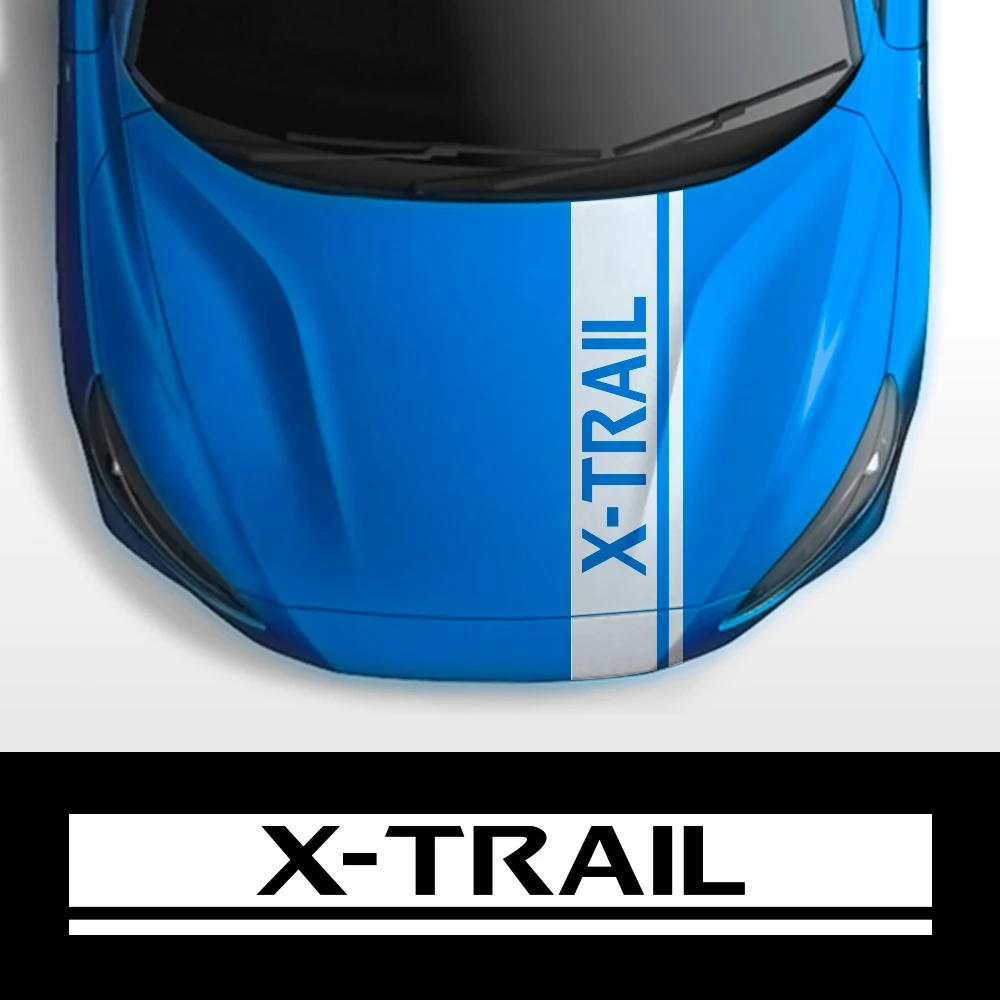 Чехол для автомобильного двигателя декоративные наклейки на капот Nissan X-Trail T31 T30