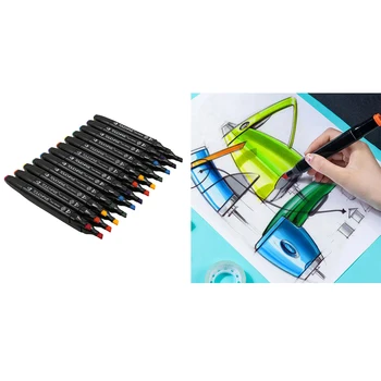 

Colors Dual Tip Oil-Based Paint Marker Permanent Pen Waterproof for Metal Glass