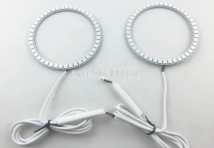6 шт. супер яркий противотуманный свет и фара RGB led angel eyes комплект для Dodge Challenger 2008- с пультом дистанционного управления автомобильный Стайлинг