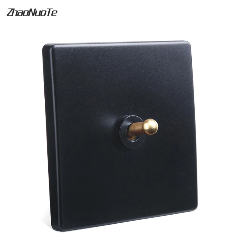 Товары для дома 86 Тип Ретро черный настенный светильник тумблер 1 4 года Gang 2 Way