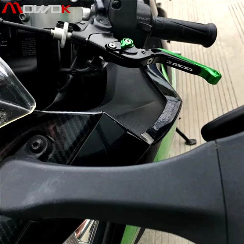 Для Kawasaki Z800 Z 800 2013 Мотоцикл с ЧПУ Регулируемые Складные Выдвижные Тормозные Рычаги сцепления с логотипом ''Z800''