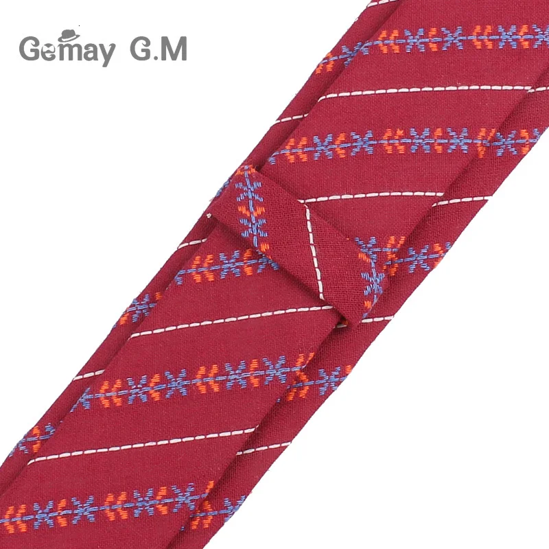 Новый Повседневное цветочный хлопок Галстуки для Для мужчин тощий галстук в полоску Для мужчин s шеи галстук 6 см тонкий, костюмы с