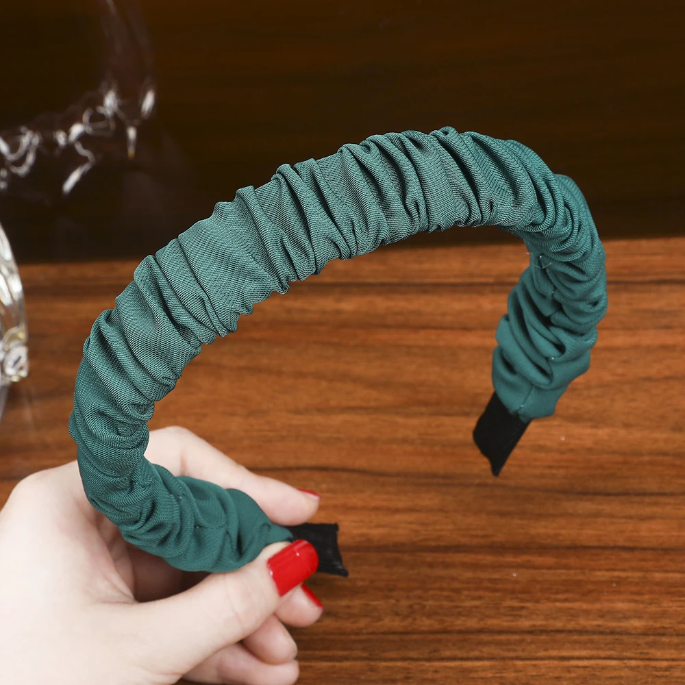 Leveo Twist Hairband для женщин Глянцевая s-образная головная повязка для волос ободок для девочек Новые плетеные головные повязки обруч для волос аксессуары - Цвет: Green 2