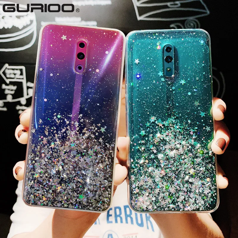 Чехол для Xiaomi Redmi Note 9 9S 8T 8 7 6 5 Pro 4 8A 7A 6A 5A 4X K20 K30 GO S2 ТПУ с блестками | Мобильные