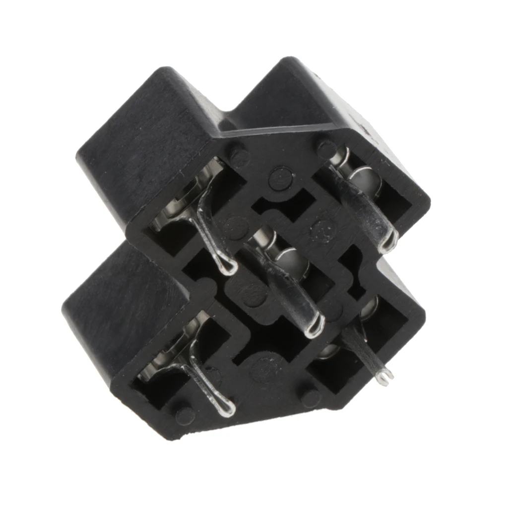 40A 5Pin Relay Connector PC Board Mount Micro Relay Socket PCB Thermoplastic Relay