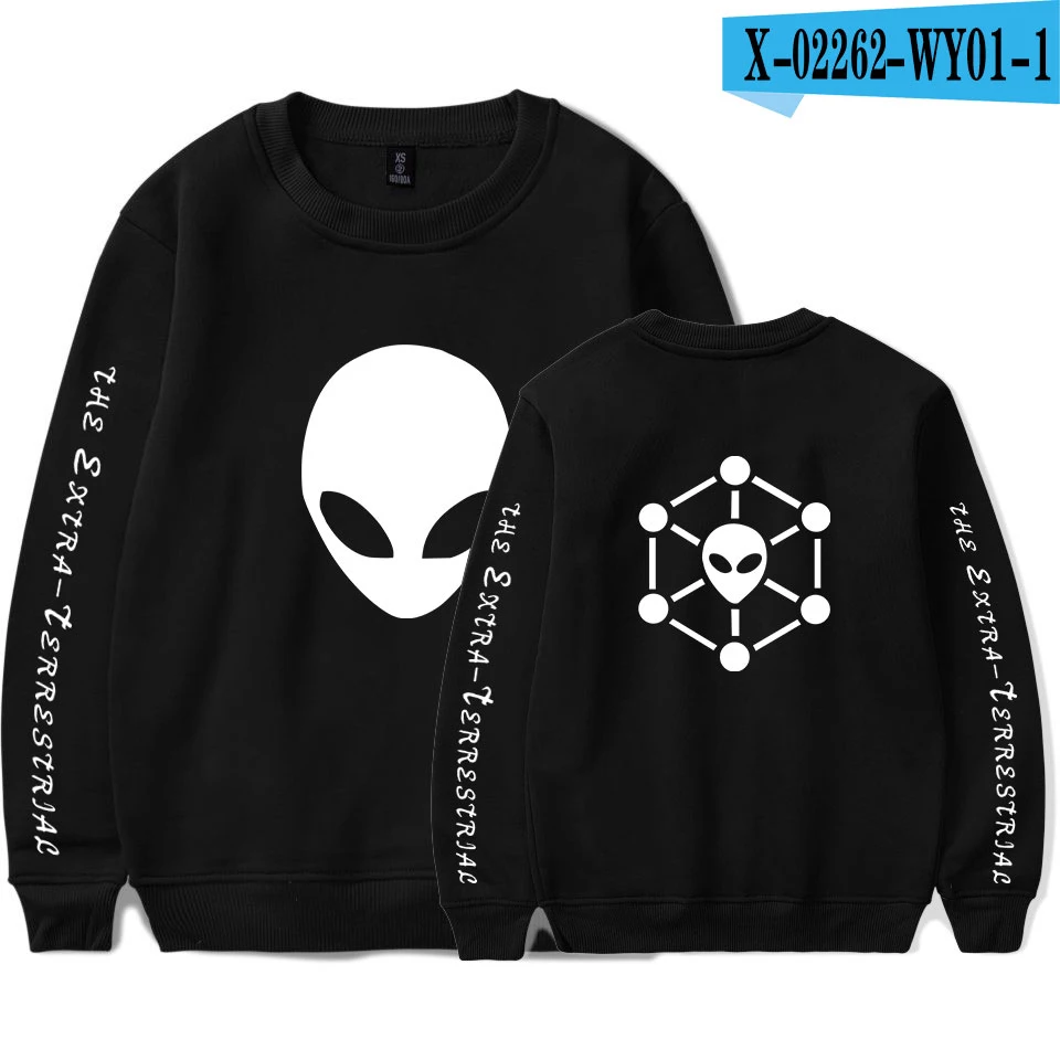 25 ET Alien Забавный пуловер с капюшоном Модный стильный хип хоп мужские и женские толстовки без шапочки повседневные толстовки с длинным рукавом Harajuku Homme Топы - Цвет: 25
