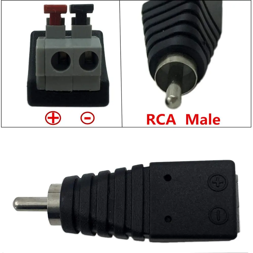 Динамик Phono RCA папа 2 Винтовые клеммные полосы аудио видео пружинный пресс тип Balum