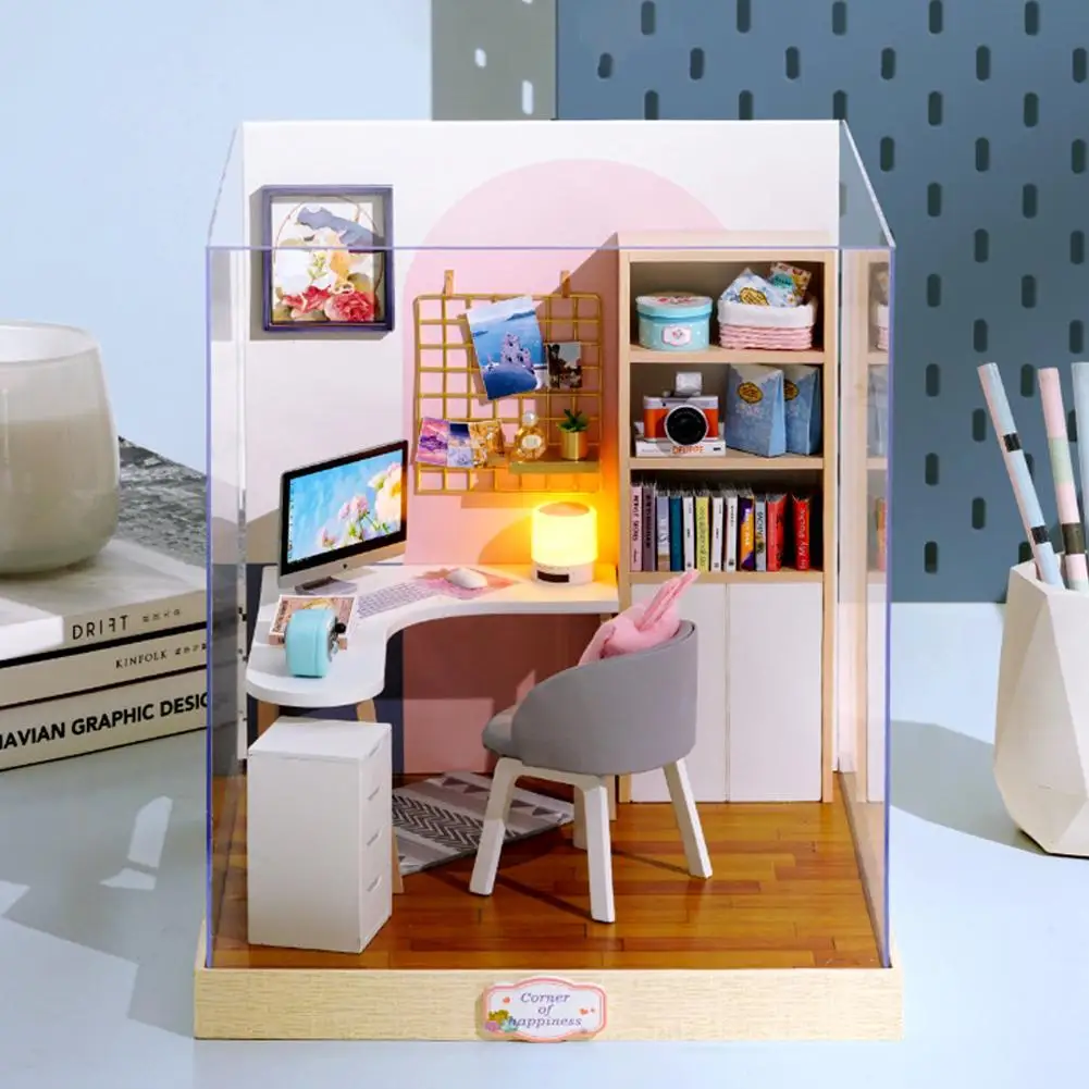 Мини DIY кабина счастье дом серия ручной работы большой дом романтическая гостиная каюта игрушки время обеда и вкус жизни