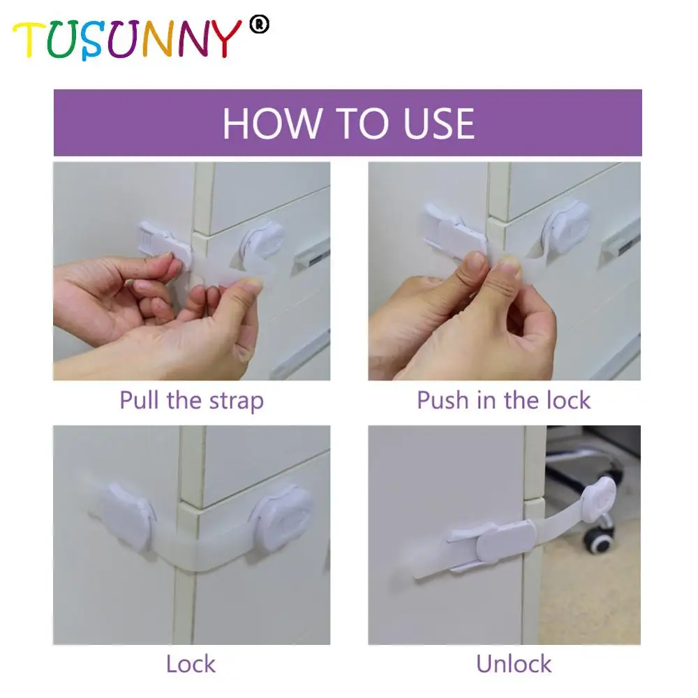 Free Shipping 6 Pcs Per Lot Multifunction Bendy Baby Safety Adjustable Lock In Drawer Cabinet Door Toilet Refrigerator