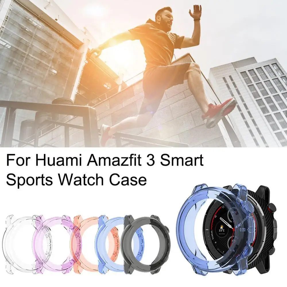 Мягкий кристально чистый ТПУ защитный чехол для huami Amazfit 3 смарт часов аксессуары