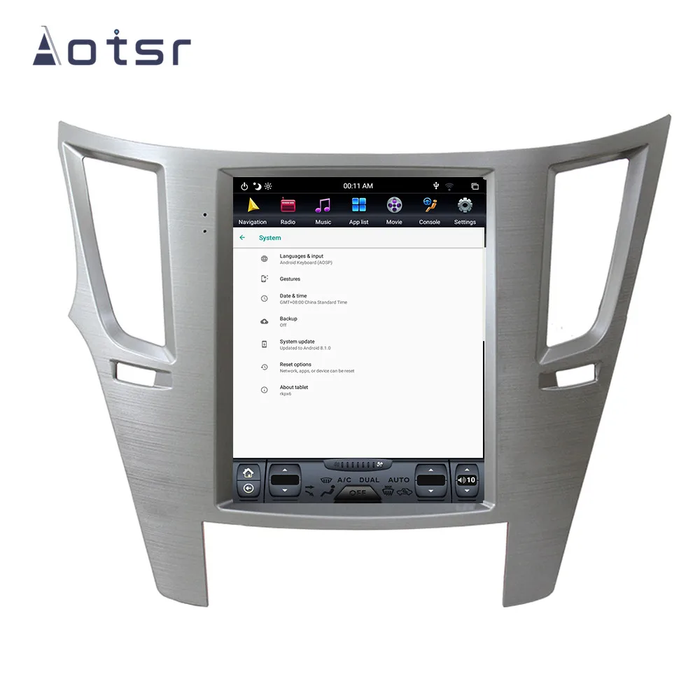 PX6 4 Гб DSP Tesla стиль Android 9,0 автомобильный gps-навигатор для Subaru Legacy 2009- головное устройство мультимедийный плеер adio магнитофон