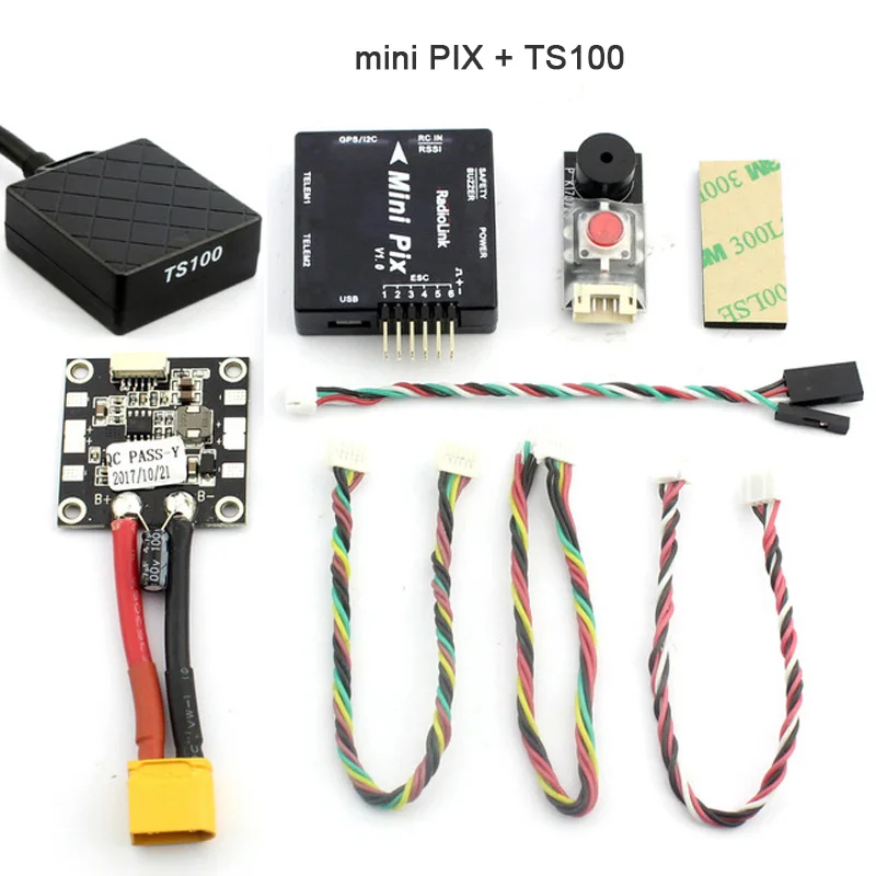 Контроллер полета Radiolink Pixhawk PIX APM с GPS держателем M8N зуммер 4G SDCard ультразвуковой