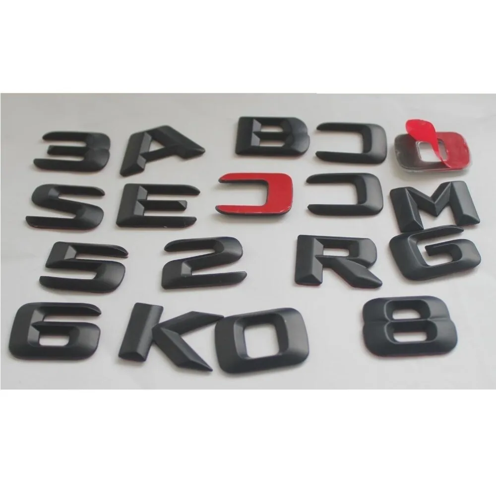 奔驰 哑黑 字母数字