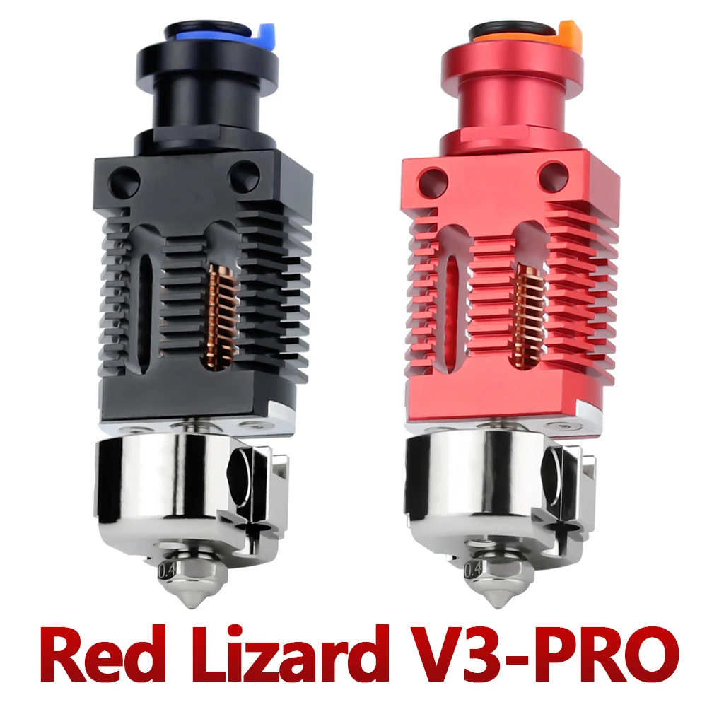 

3D printer accessories Red Lizard V3 Pro extruder, bimetallic throat, copper-plated hot end, suitable for CR-10 CR10S Ender-3 V2