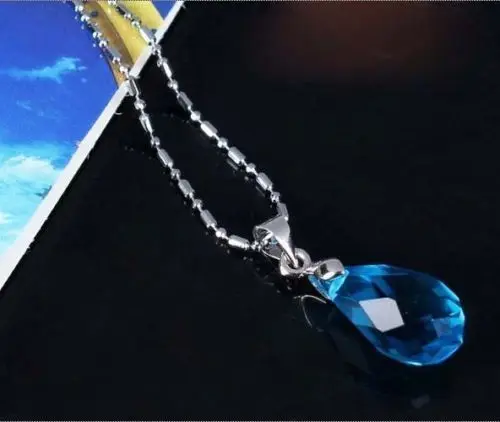 Ожерелье Kirito Asuna японское аниме SAO Sword Art Online с синими кристаллами модель ТВ