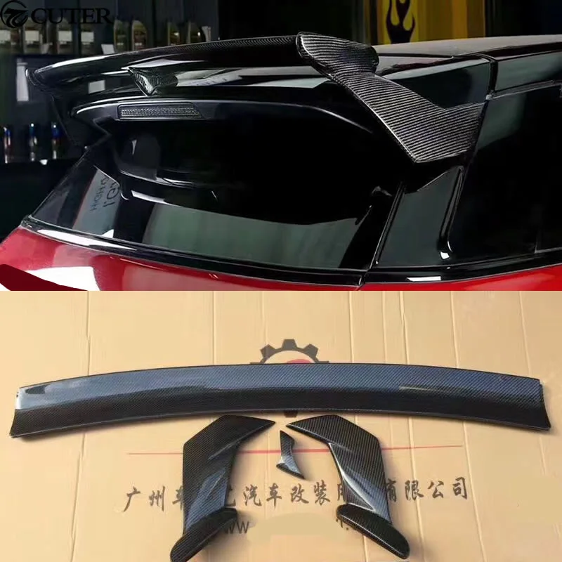 Carbon Fiber Roof Spoiler Rear Trunk Spoiler Lip Wing For Land Rover