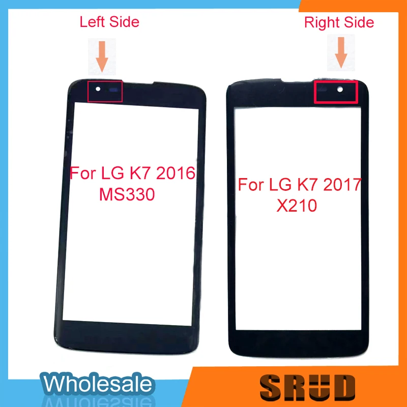 Сенсорный экран для LG K7 X210 X210DS MS330 LS675 Сенсорная панель 5,0 ''ЖК-дисплей Переднее внешнее стекло запасные части для телефона