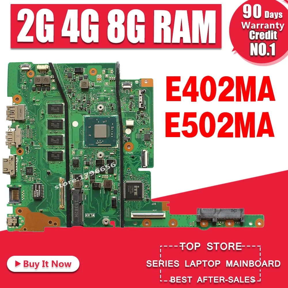 Материнская плата E402MA E502MA For Asus E402M E502M материнская для ноутбука N2840 N2940 N3540 CPU 2G 4G 8G
