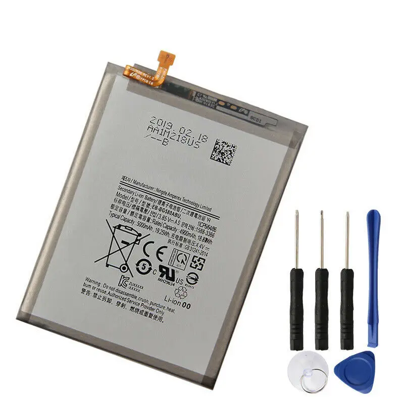 Аккумулятор для телефона EB-BG580ABU для samsung Galaxy M20 M30 SM-M205F 5000 мА-ч