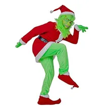 Grinch маскарадный костюм Grinch необычные рождественские праздничные платья горячая распродажа костюмов