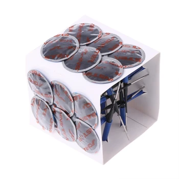 

Hot 24 Pcs Natural Rubber Auto Car Tyre Puncture Repair Wired 4mm Plug Mushroom Patch