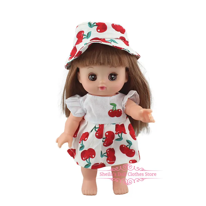 Прекрасный полосатый комбинезон для 25 см Mellchan Baby аксессуары для кукол - Цвет: 02