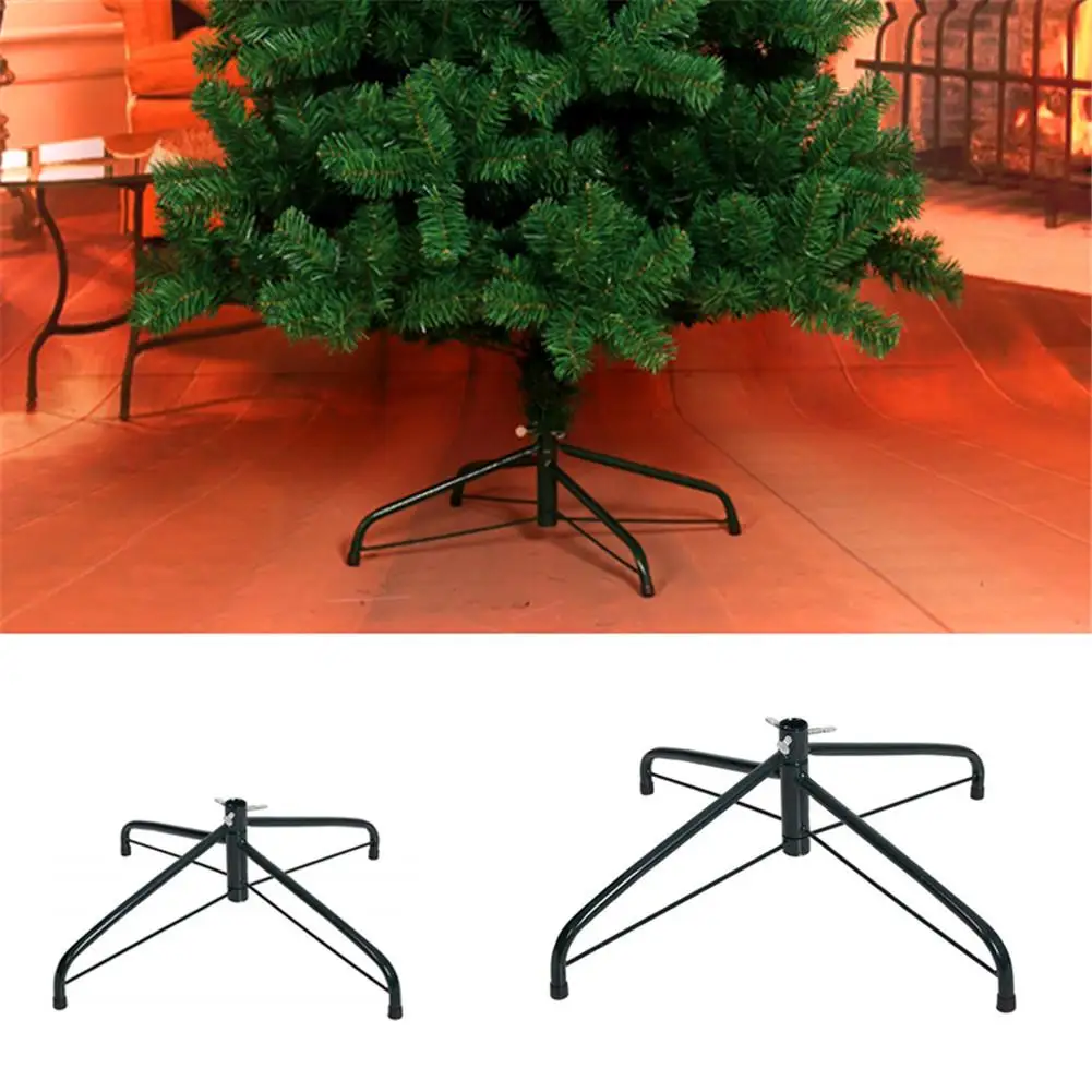 30cm/50cm Christmas Tree Stands Folding Metal Holder Base 4 Feets Christmas Tree Bracket Accessories for Home Decorations