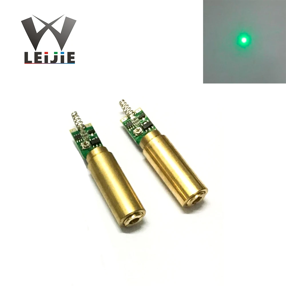 

532nm 10mW 12x55mm 3-3.7V Green DOT Laser Module for DIY Laser Pointer Laser Flashlight laser Positioning Laser Stage Lights