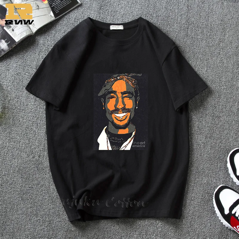 2Pac Tupac Amaru Shakur Makaveli Rapper Радужная футболка для женщин/мужчин Harajuku уличная футболка с эстетическим графическим принтом топы - Цвет: 8