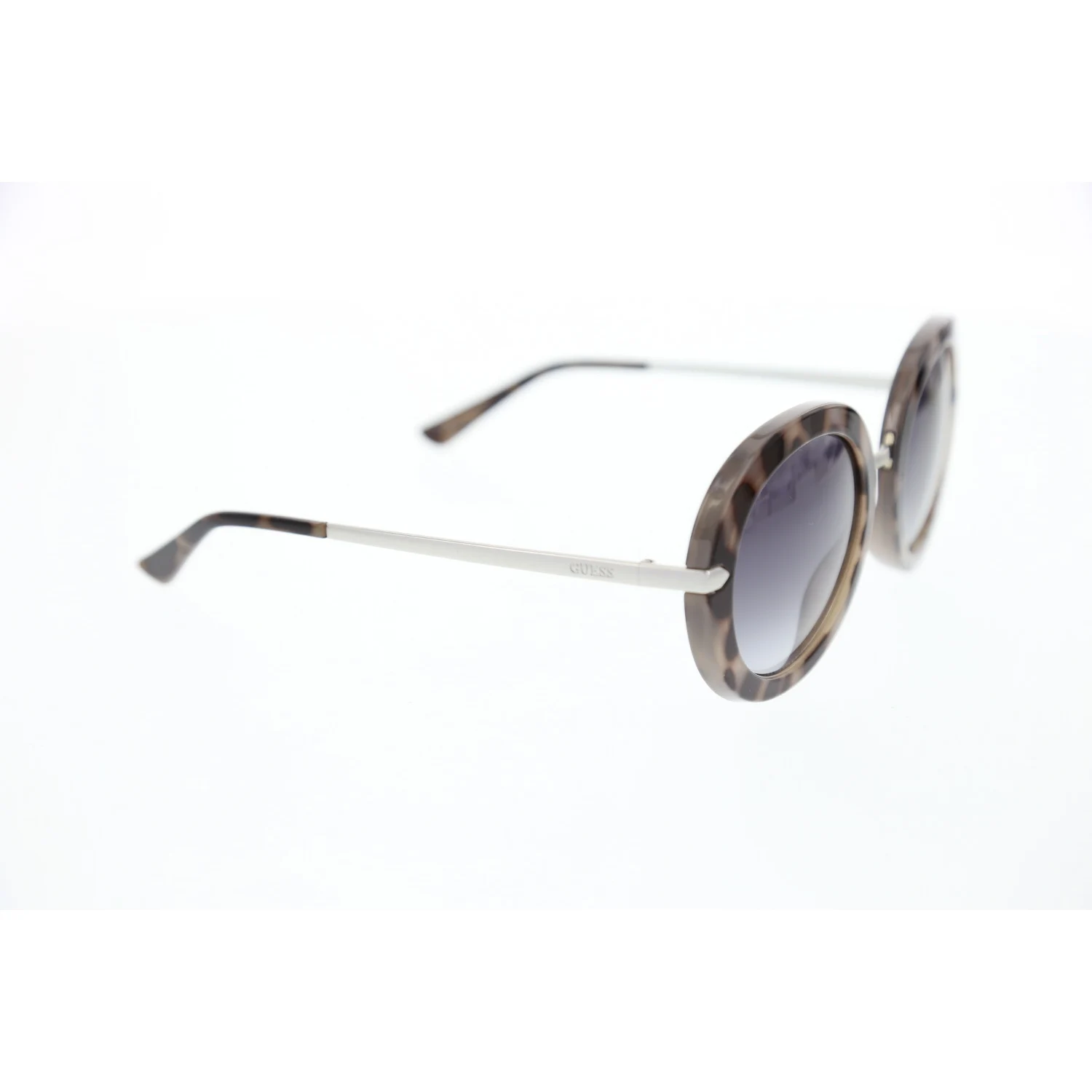 

Women's sunglasses gu 7514 55b bone color organic round round 52-22-140 guess