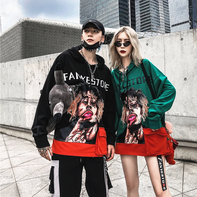 Японские уличные однотонные хлопковые хип-хоп толстовки хип-хоп стиль Swag Tyga толстовки с капюшоном Осень-зима