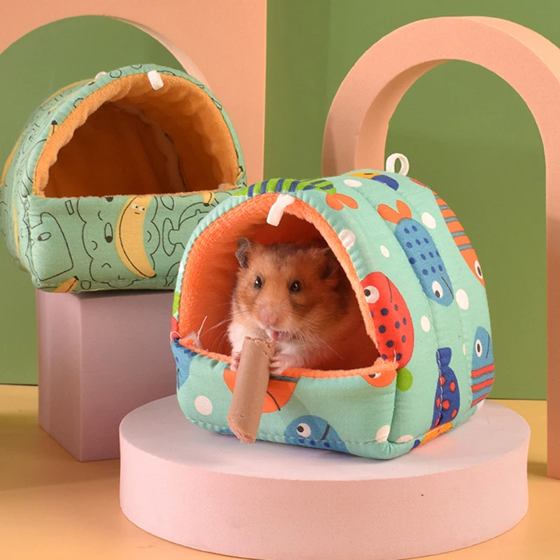 small animal bed cave warm cute nest for hamster guinea pig squirrel hedgeh BE 