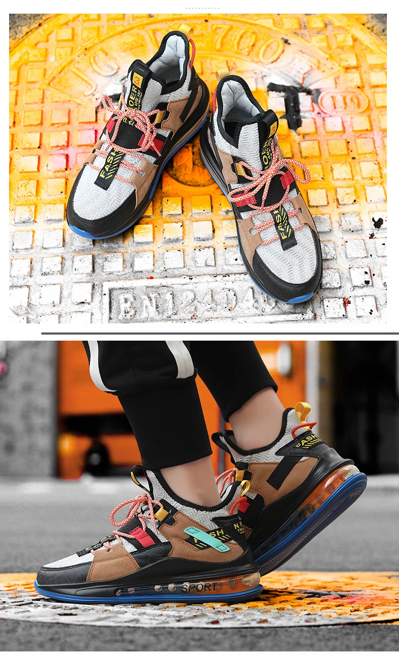 Colorful Dad Sneakers Casual Look