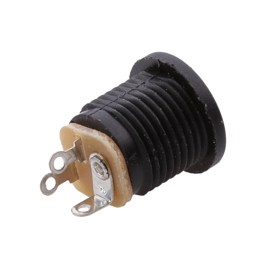 10pcs DC Power Adapter Socket Female Panel Mount Connector 3-Pin 5.5 x 2.1mm