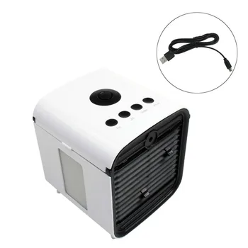 

Mini Air Conditioning Fan Humidifier Ventilator USB Rechargeable Desktop Water Cooling Blower Conditioner Fans Mist Cooler