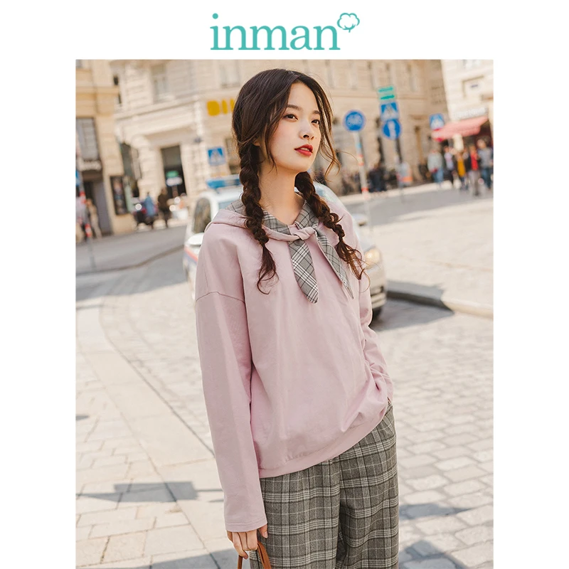 INMAN весна осень милые контрастные кружева молодых девушек Твердые свободные