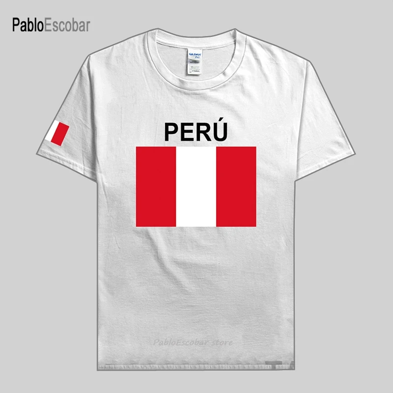 Peru Peruvian men t shirts jerseys nations tshirt 100% cotton t shirt fitness comfort gyms clothing tees country PER|T-Shirts| - AliExpress