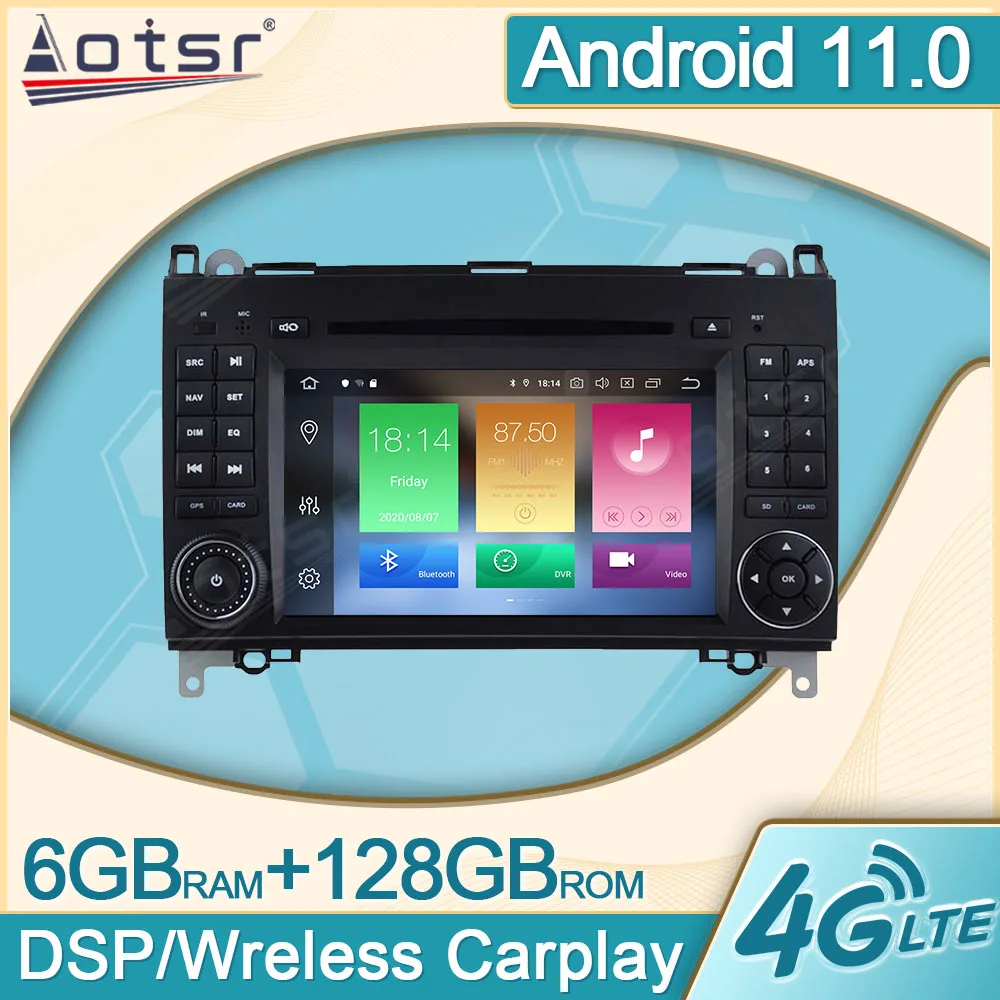 

6+128G Android 11.0 For Mercedes Benz B200 B-class W245 B170 Car Radio Multimedia Player Auto Video GPS Navigation Head Unit DPS