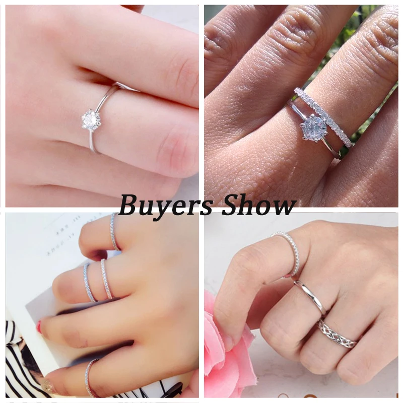 925 Sterling Silver Rings for Women and Men - High Polish &  Tarnish-Resistant - Sterling Silver Rings for Casual Wear or Wedding Band -  Platinum