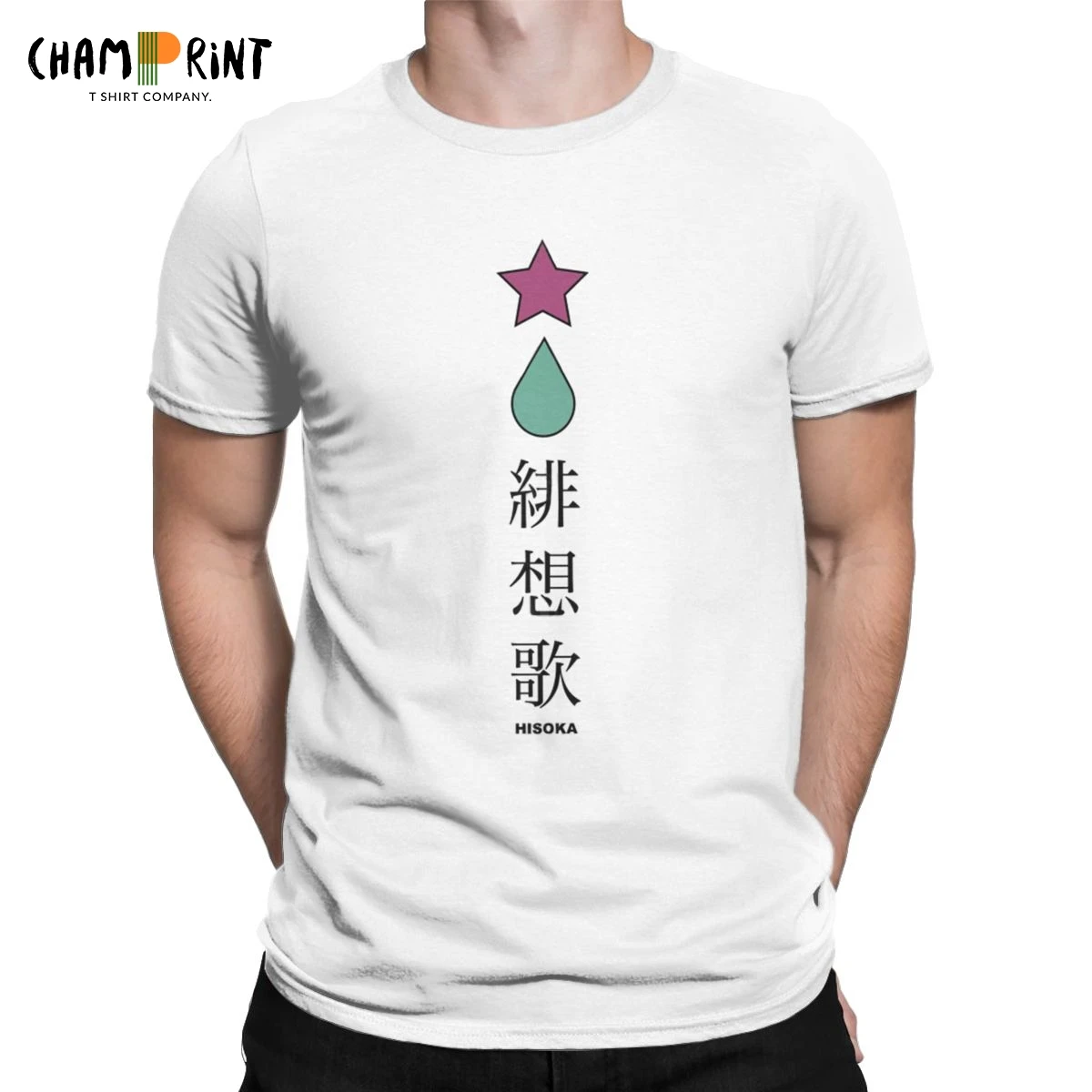 Новинка, футболка Hisoka Hunter X Hunter, Мужская хлопковая футболка с круглым воротником, HXH, аниме, короткий рукав, футболка с графическим принтом, топы