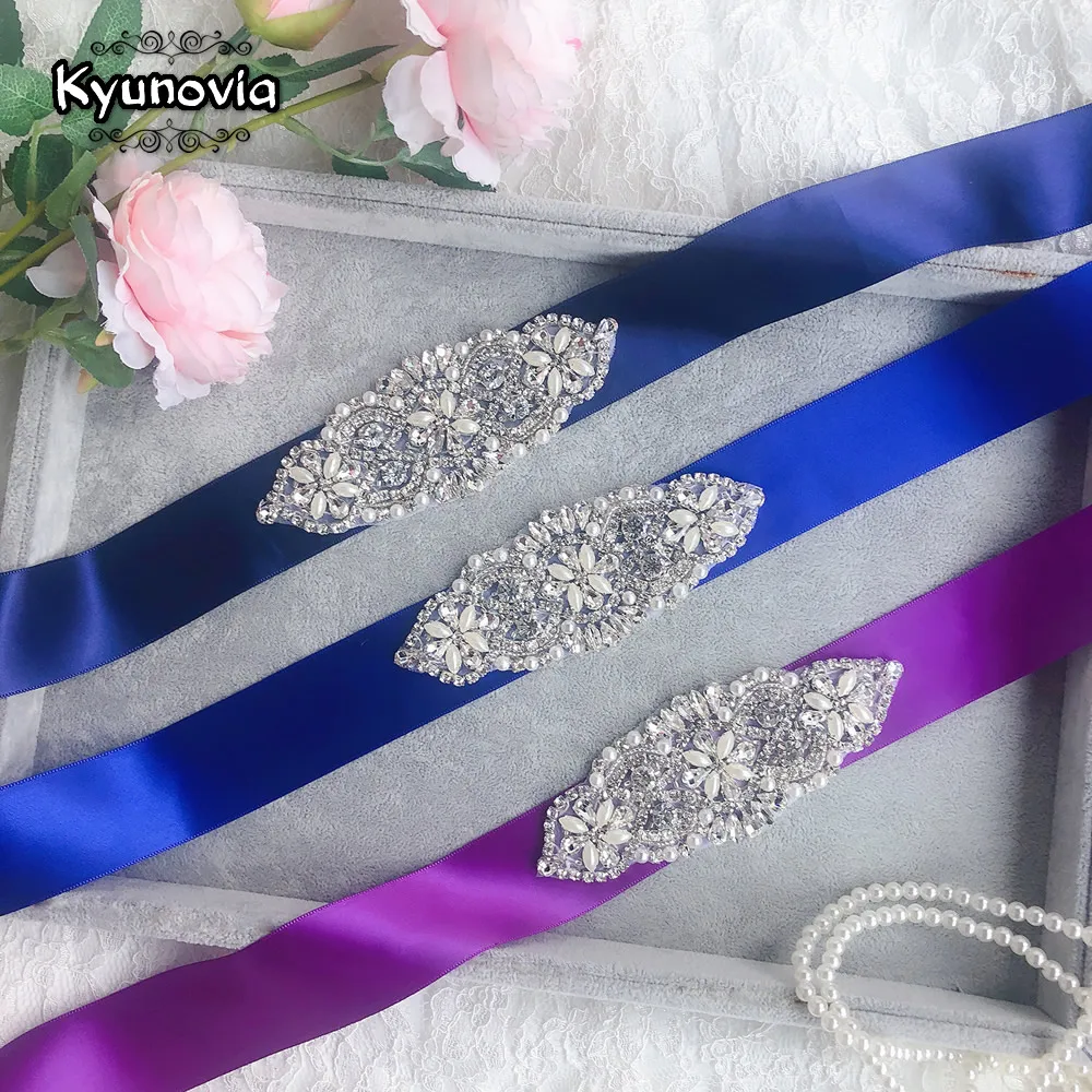 Kyunovia ремни для подружек невесты свадебные пояса пояс из бисера вечерние